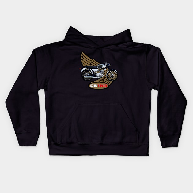 CLASSIC BIKE N040 Kids Hoodie by classicmotorcyles